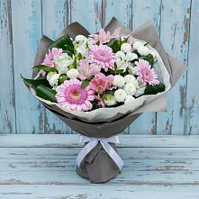 Букет цветов из:  Герберы, Альстромерии и Хризантемы в Нытве