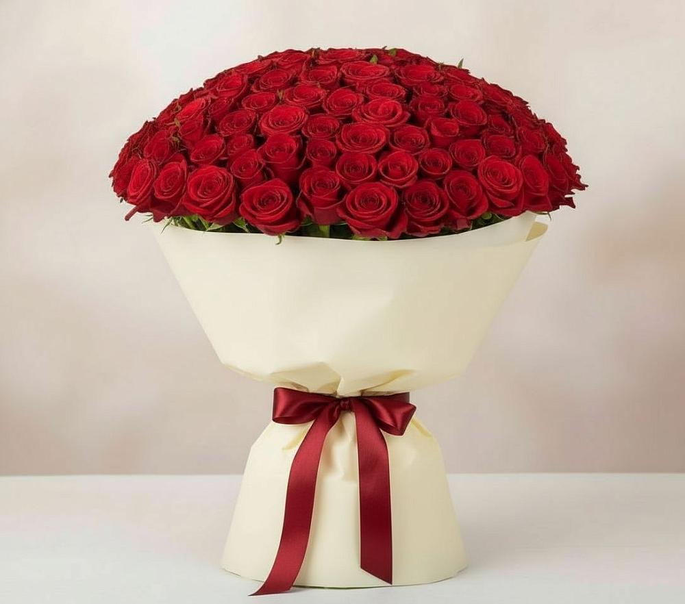 Букет 101 Красная роза Милано в Нытве