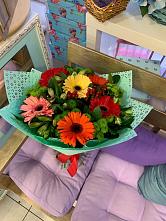 Букет цветов из:  Герберы, Хризантемы и Альстромерии #REPLACE_PRED# Нытве