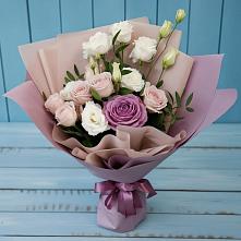 Букет цветов из:  Розы и Лизиантусы в Нытве