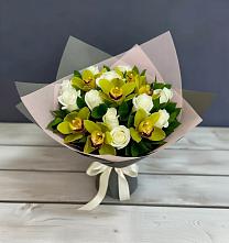 Букет цветов из:  Орхидеи и Розы в Нытве