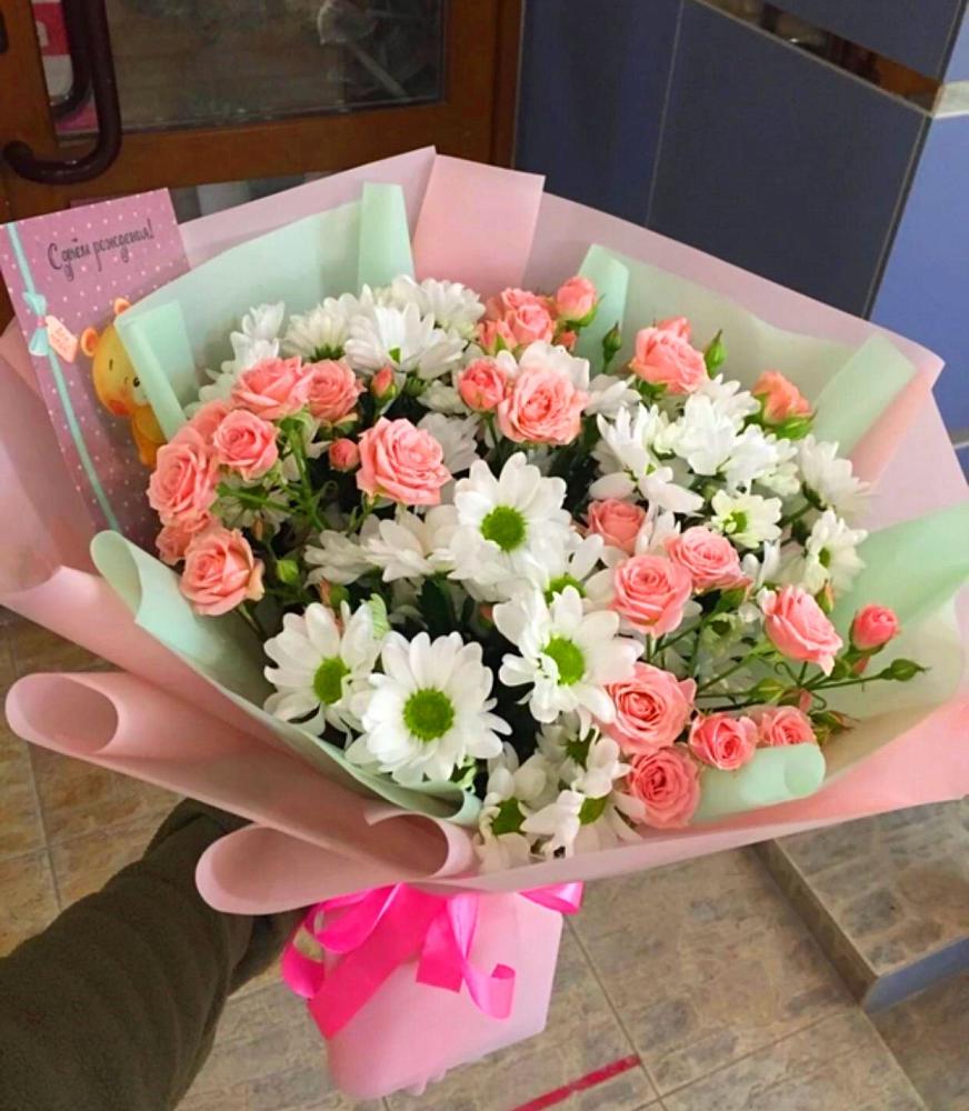 Букет цветов из: Розы и Хризантемы в Нытве