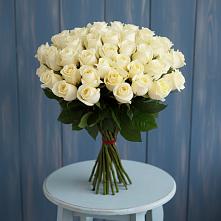 Букет 51 Белая роза Эдлесс Лав в Нытве