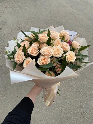Букет Кремовые розы Латте в Нытве