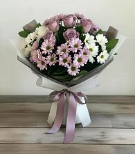 Букет цветов из:  Хризантемы и Розы в Нытве