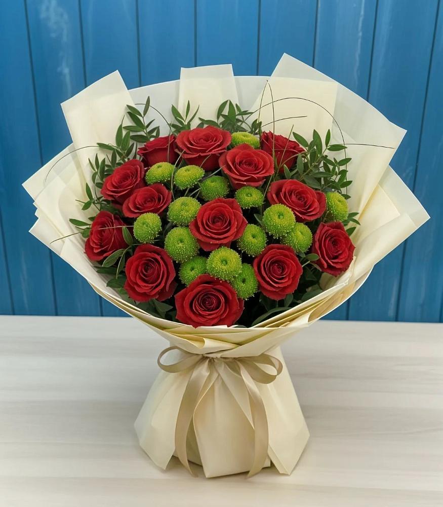 Букет цветов из: Розы и Хризантемы в Нытве