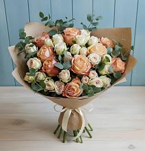 Букет цветов из:  Альстромерии и Розы в Нытве