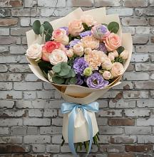 Букет цветов из:  Розы, Лизиантусы и Гвоздики #REPLACE_PRED# Нытве